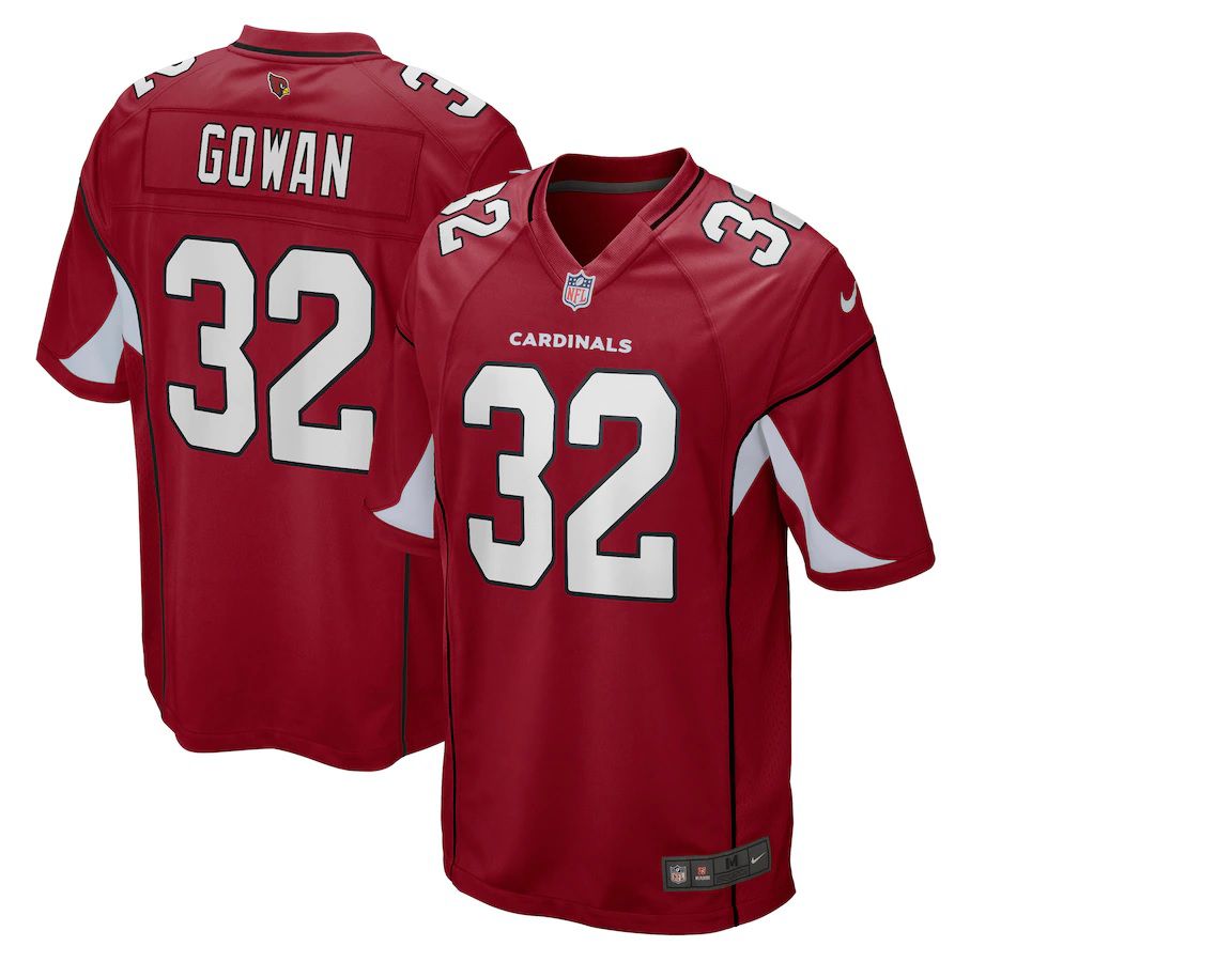 Men Arizona Cardinals 32 Tay Gowan Nike Cardinal Game NFL Jersey